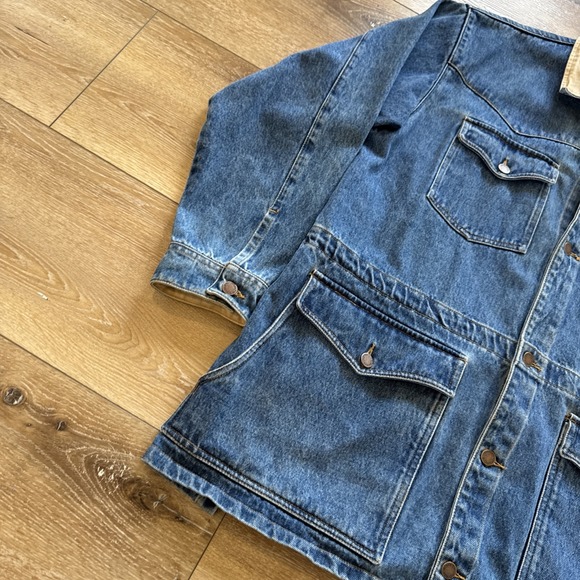 The Australian Outback Collection Chore Coat Mens M Cotton Denim Barn Jacket Vtg - Picture 6 of 10